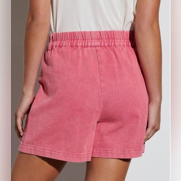 NWT VICI EXTRA LARGE PINK COTTON STETCH WAIST POCKETED SHORTS W16” - Picture 4 of 12